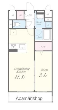 ＣＥＲＩＳＩＥＲ[1LDK/39.33m2]の間取図