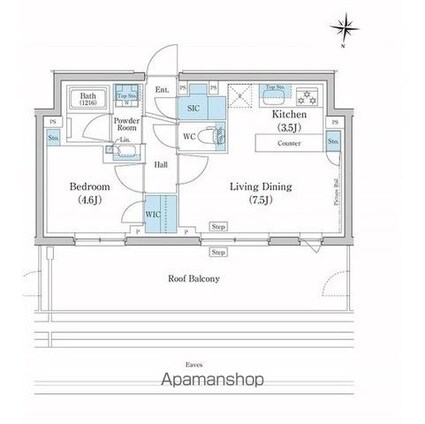 スタイリオ池上ＳＯＵＴＨ[1LDK/39.19m2]の間取図