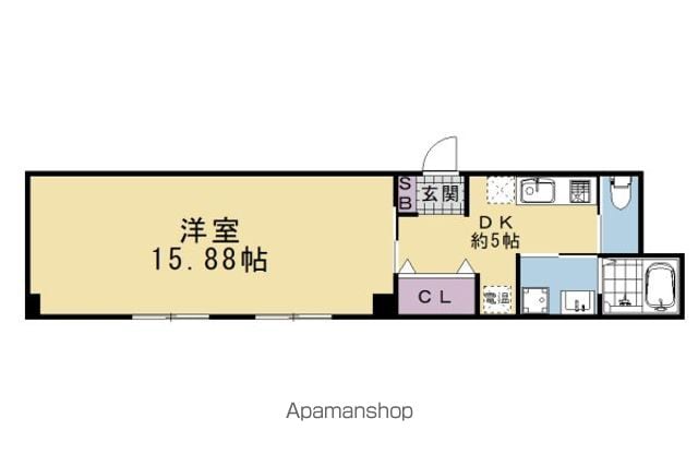 京阪電気鉄道京阪線 祇園四条駅 徒歩7分 6階建 築37年の間取り写真