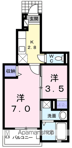 ブリリアント　コスモの間取り