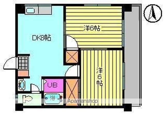 ハイツ南松山の間取り写真