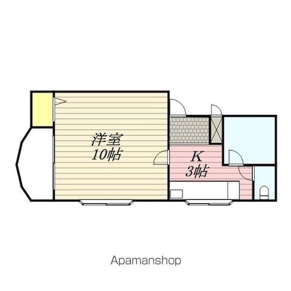 アリスト泉町[1K/29.48m2]の間取図