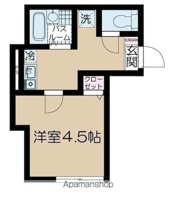 フェリーチェ西荻窪[1K/17.8m2]の間取図
