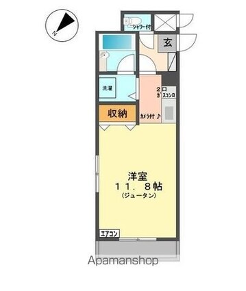 ライオンズマンション盛岡内丸[1R/32.78m2]の間取図