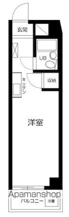 東京都文京区本駒込３丁目[1R/20.53m2]の間取図