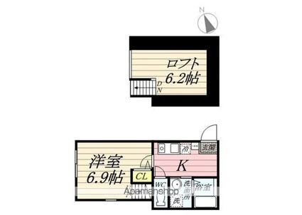 ハーミットクラブハウスｖｅｌｏｄｒｏｍｅ（ベロドローム）[1K/25.91m2]の間取図
