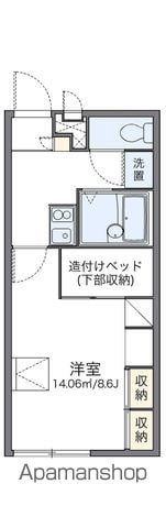 レオパレスKー2の間取り写真