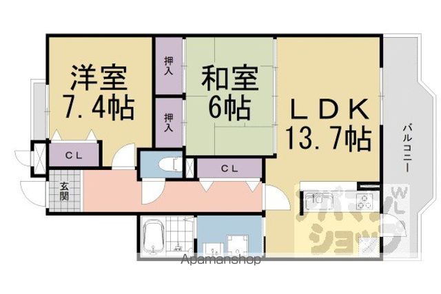 アミカル石山の間取り写真