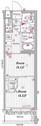 東京都練馬区豊玉北４丁目[2K/26.68m2]の間取図