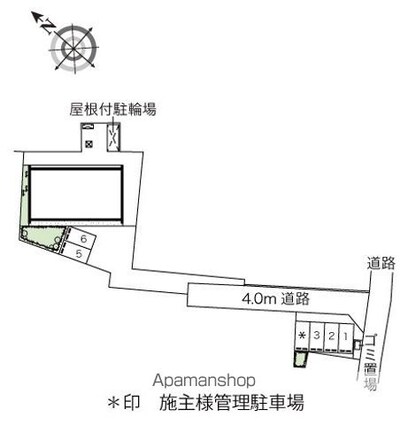 レオネクスト健[1K/28.02m2]の配置図