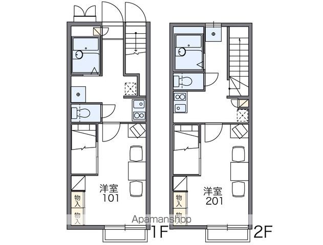 レオパレスブールバール　Ⅱ 107 ｜ 高知県香美市土佐山田町宮前町2-20（賃貸アパート1K・1階・23.71㎡） その2