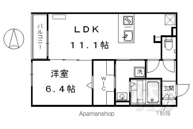 LACINE五條の間取り写真