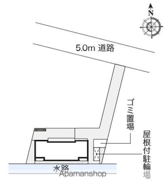 レオネクストフレンズ[1K/26.51m2]の配置図