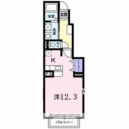 メゾン　ことぶき[1K/32.9m2]の間取図