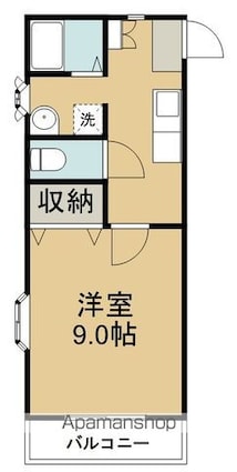 サンシティ沖野Ｃ[1K/31.26m2]の間取図
