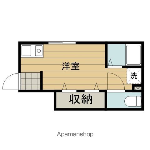 調布市西つつじケ丘のアパートの間取り