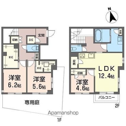 テラス南阿佐ヶ谷[3LDK/96.34m2]の間取図