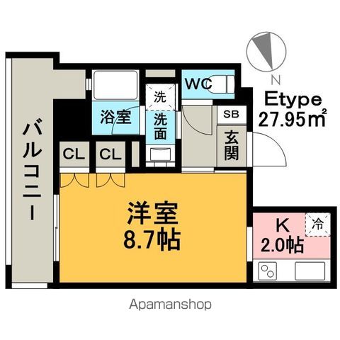 【ＲＪＲプレシア吉塚駅前の間取り】