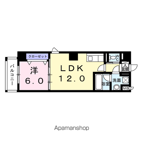 プナホウ　ウエストの間取り