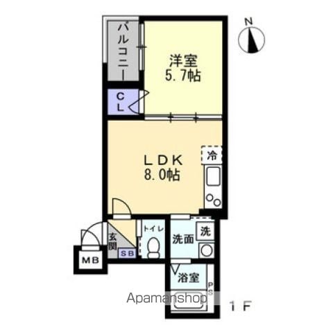 アシェント岡山医大前の間取り写真