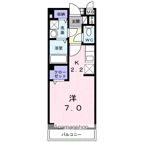 リアン ベル コートの間取り写真