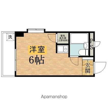 ブリリアンメゾン・オノ[1R/16.8m2]の間取図