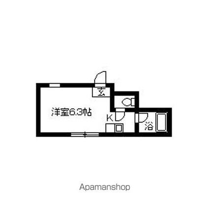リード南大塚[1R/16.08m2]の間取図