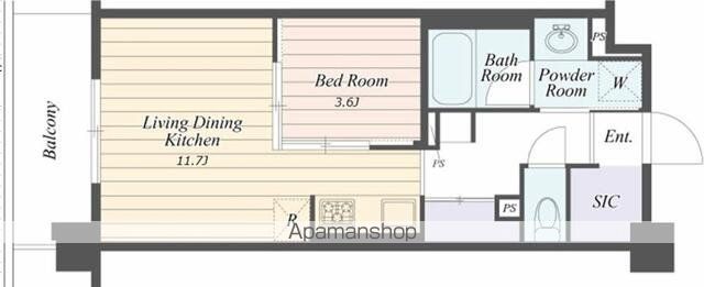 【ＡＲＴ　ＲＥＳＩＤＥＮＣＥ　ＩＮ　ＯＯＴＡＫＡ－ＮＯ－ＭＯＲＩの間取り】