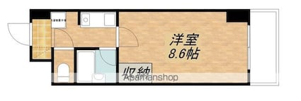 エスペランツ琵琶湖[1K/23.78m2]の間取図