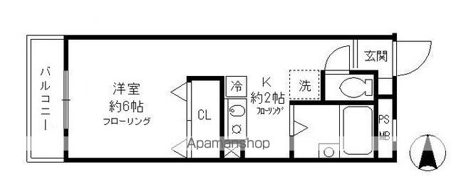 昭島コートエレガンスDの間取り写真