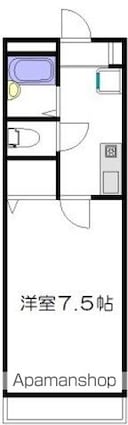 パルク東高円寺[1K/23.09m2]の間取図
