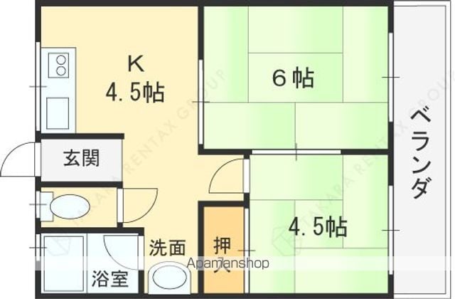 秀栄マンションの間取り写真