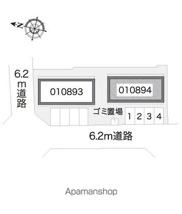 レオパレスＹ[2DK/46.37m2]の配置図