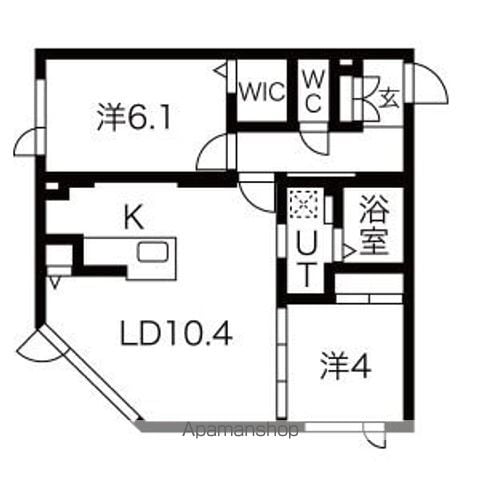 アルファスクエアドミニオン北18条の間取り写真