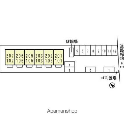 ＥＡＳＴ　ＮＯＮＡＭＩ　八番館[1LDK/33.61m2]の配置図