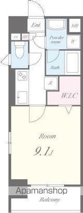 ロイヤルコート日本橋人形町[1K/30.37m2]の間取図