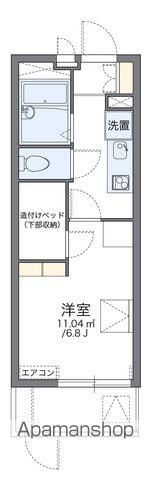 レオパレスコーポ西新道バザールの間取り写真