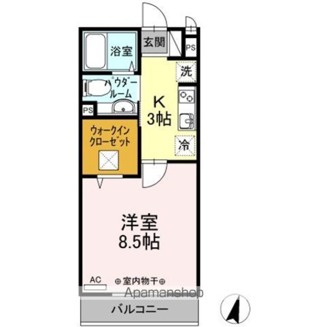 ＧＲＡＮＤＥ[1K/30.03m2]の間取図