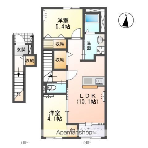 ソレイユⅡの間取り