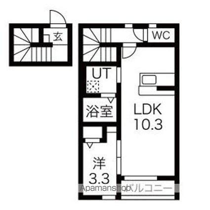 Ｆｏｒｅｔ　Ｌｕｍｉｅｒｅ（フォレルミエール）[1LDK/40.02m2]の間取図