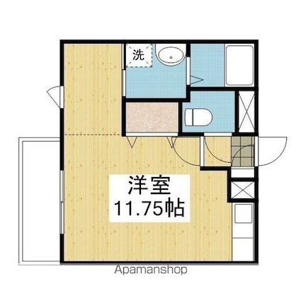 愛媛県松山市南梅本町[1R/28.75m2]の間取図