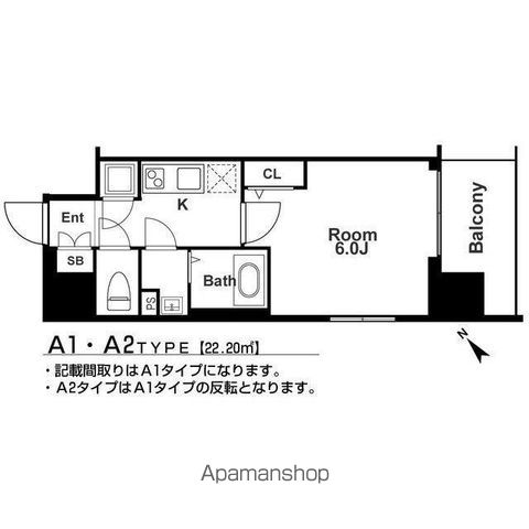 【エスリード本町靱公園レジデンスの間取り】