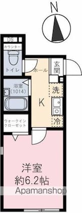 プランドールＴＣ東長崎[1K/24.16m2]の間取図