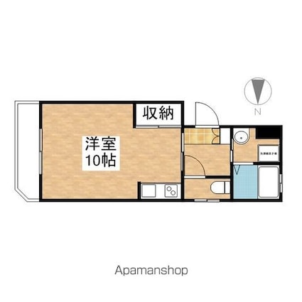 マンションリバエイト[1K/29.6m2]の間取図
