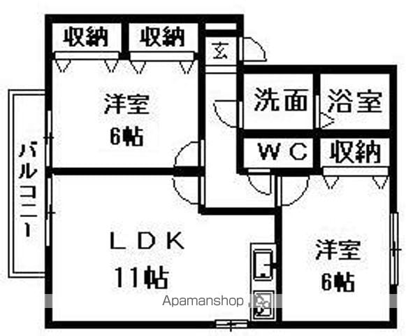 ラ フォーレ光 A棟の間取り写真