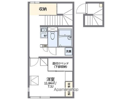 レオパレスとよさと[1K/28.15m2]の間取図