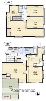 西東京市新町５丁目戸建[5SLDK/138.75m2]の間取図