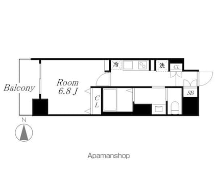 ＧｒａｎＶｉａ丸の内（グランヴィアマルノウチ）[1K/27.9m2]の間取図