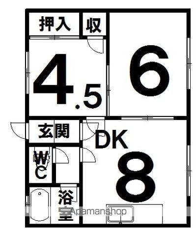 十条ハイツの間取り写真