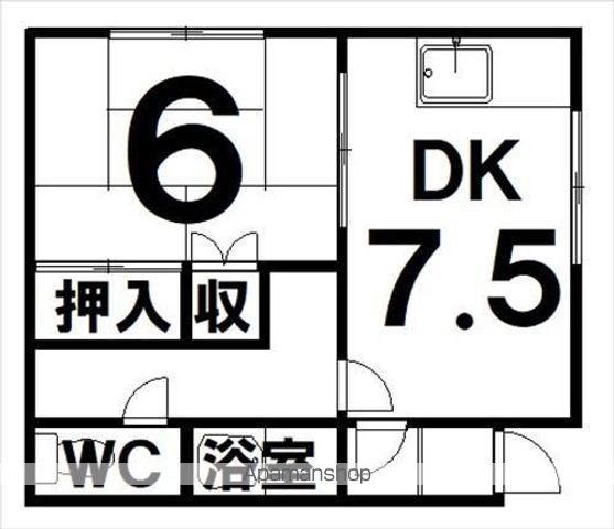 ハラマンションの間取り写真